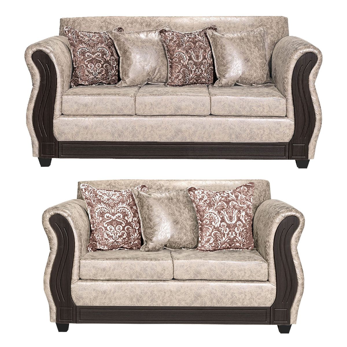 ADONIS LEUDH - Living 3+2 Caburgua Envejecido Beige