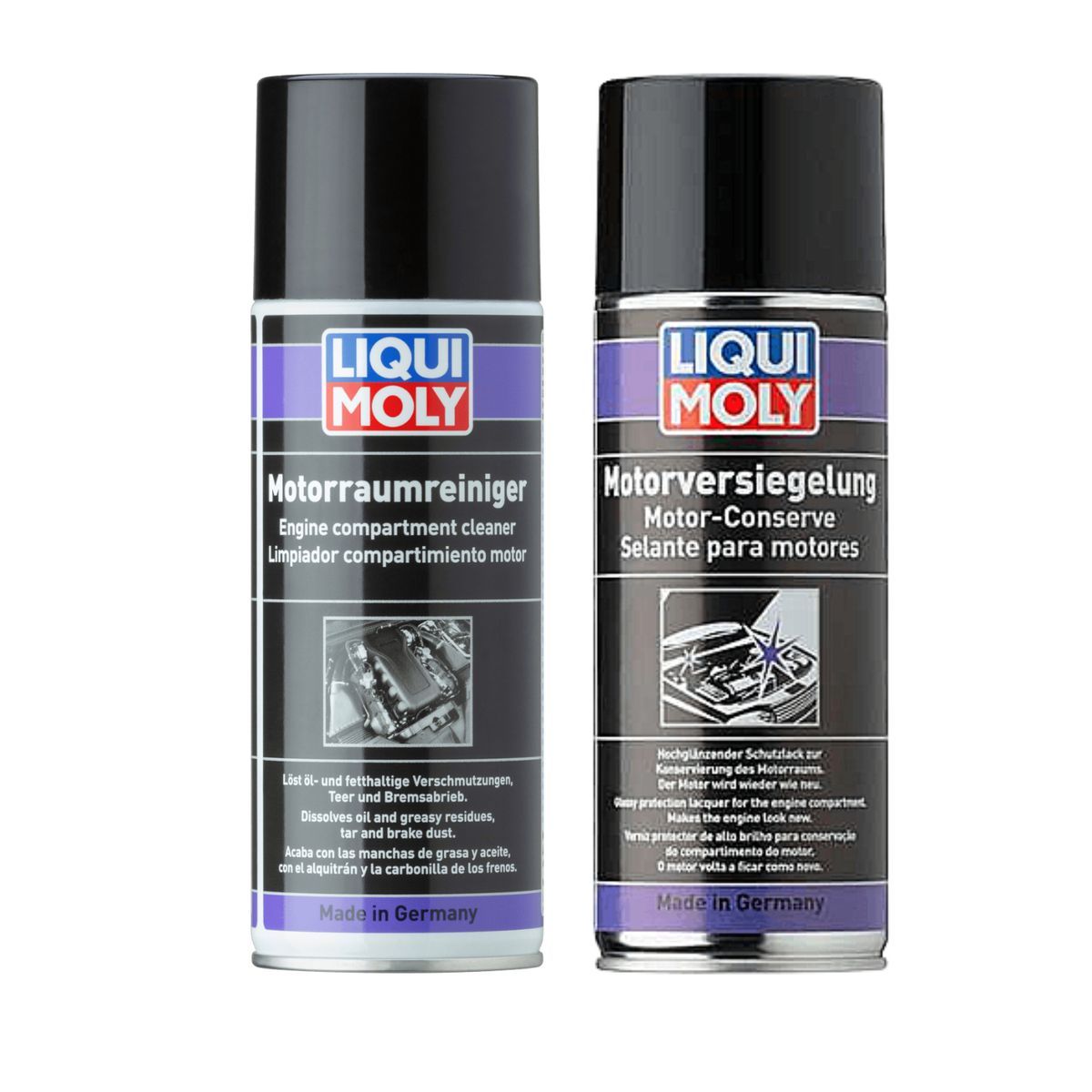 LIQUI MOLY - Pack Spray Limpiador + Protector Brilla Liqui Moly 400ml