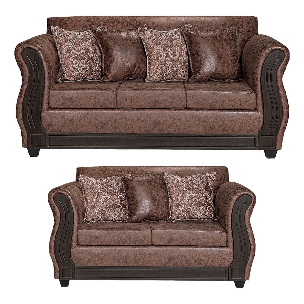 ADONIS LEUDH - Living 3+2 Caburgua Envejecido Café