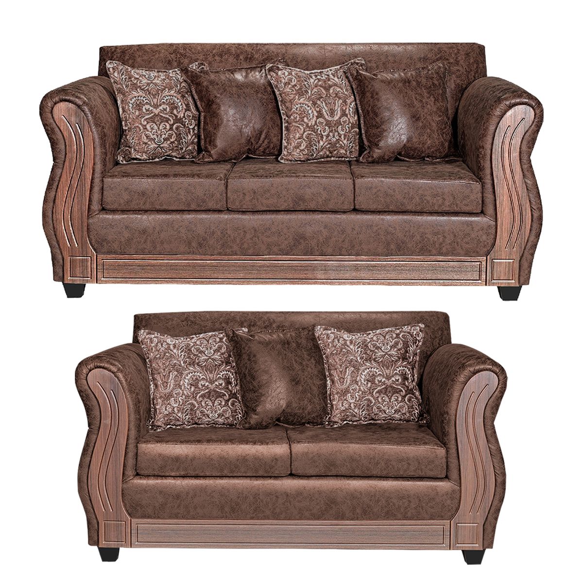 ADONIS LEUDH - Living 3+2 Caburgua Envejecido Café X