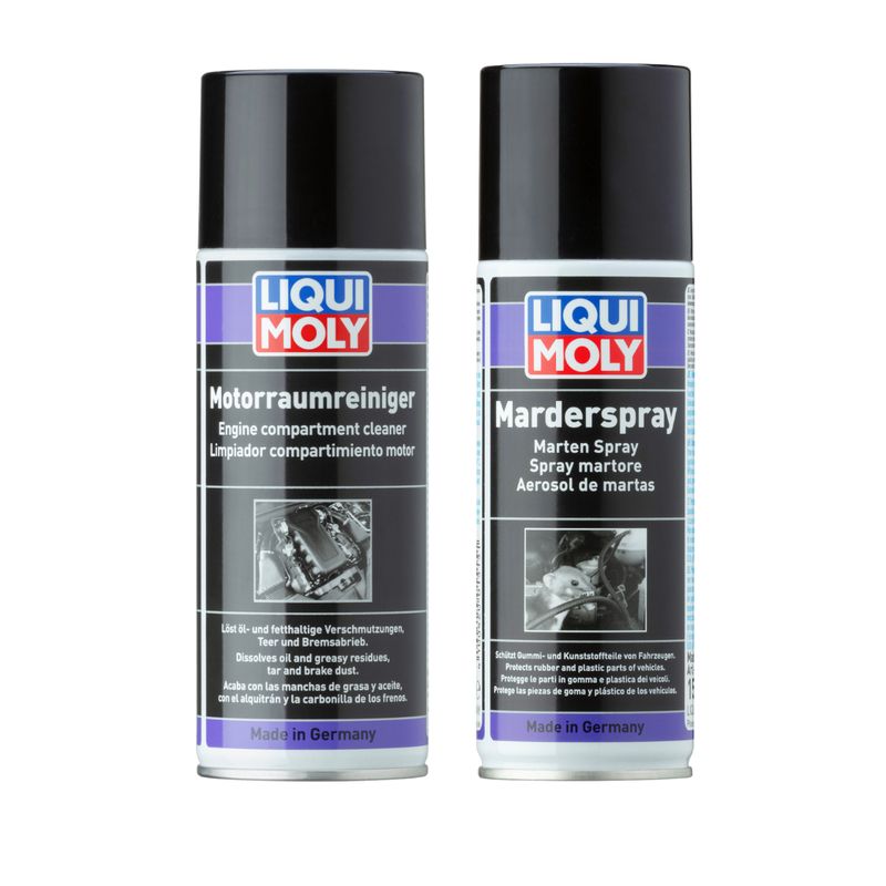 LIQUI MOLY - Spray Limpiador + Spray Repelente Roedores Liqui Moly 400ml