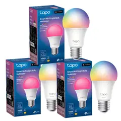 TP LINK - Set 3 Amp Colores Alto Brillo E27 Tapo Smart LED Wi-fi Matter Homekit