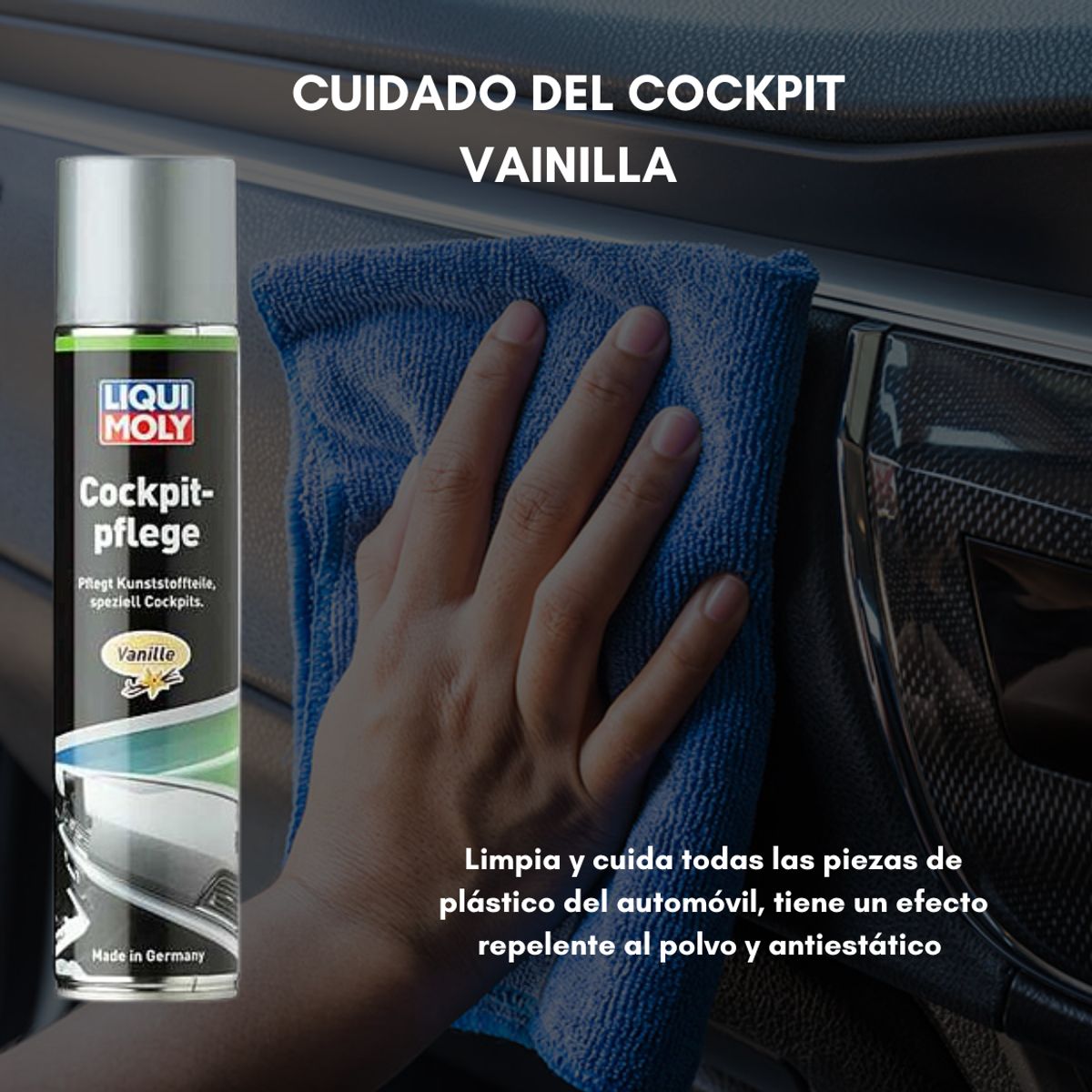 LIQUI MOLY - Spray Silicona abrillantadora de tableros LiquiMoly 300ml