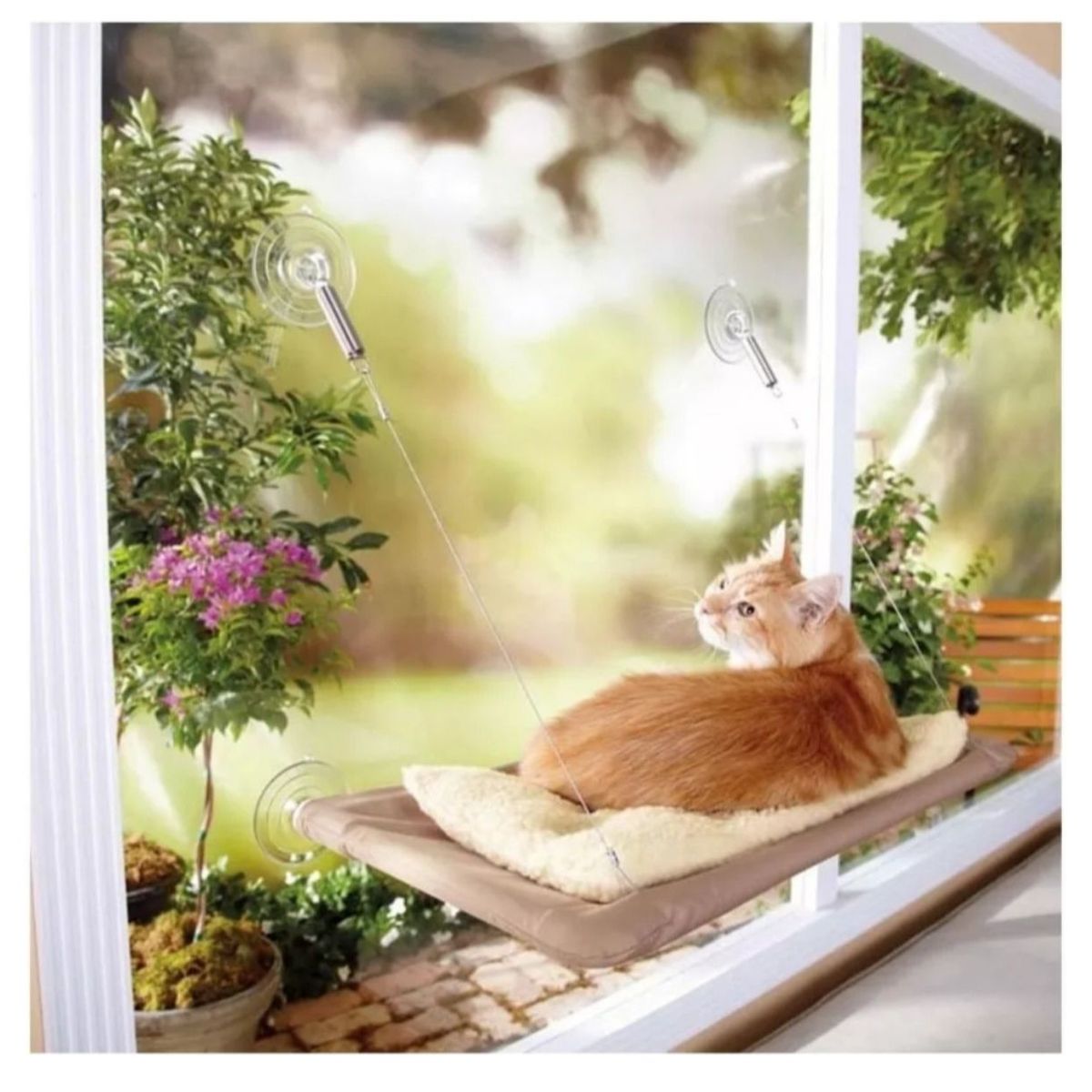 GENERICO - Cama Hamaca Para Gatos Colgante de Ventana
