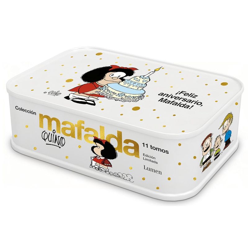 LUMEN - Colección Mafalda: 11 Tomos En Una Caja De Lata (Edición ¡Feliz Aniversario, Mafalda!)