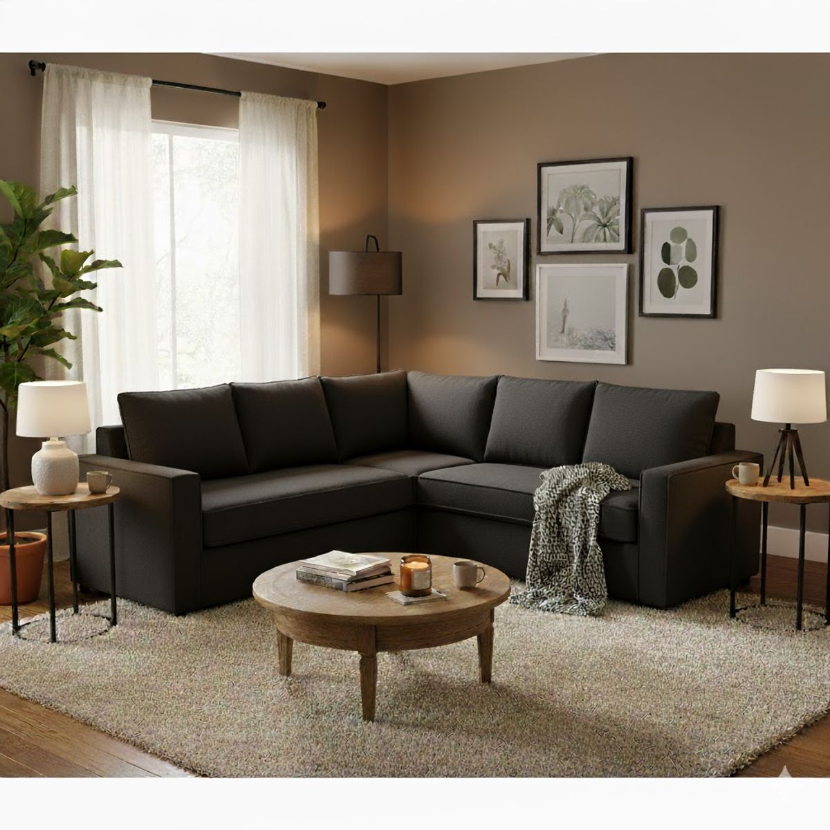 SITIAL HOME - Seccional Matilda Marengo 6 cuerpos con resortes pocket  full comfort