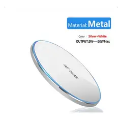 GENERICO - Cargador De Celular Inalambrico METAL Carga Rapida 4A 40W