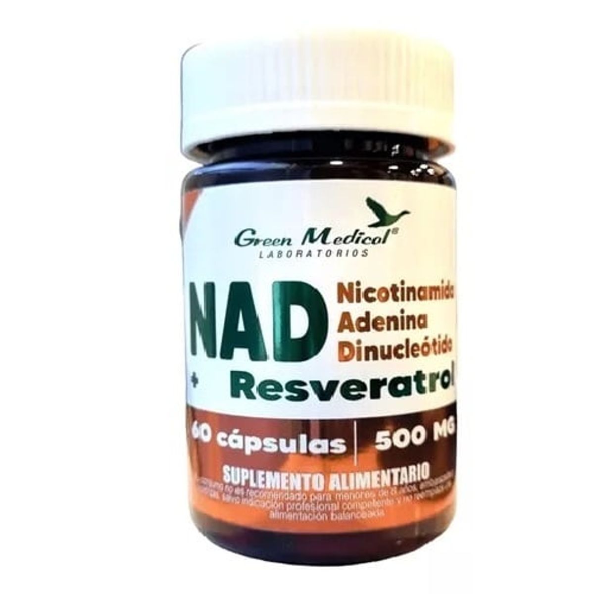 GREEN MEDICAL - Nad + Resveratrol : Nicotinamide + Adenina + Dinocle Gm 60 Caps