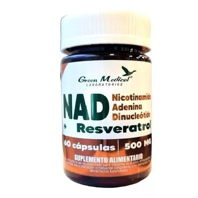 Imagen 2 del producto Nad + Resveratrol : Nicotinamide + Adenina + Dinocle Gm 60 Caps