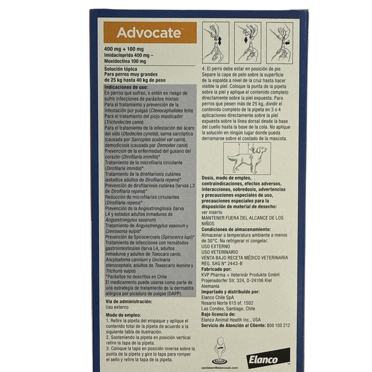 ELANCO - Advocate para perros de 25 a 40kg