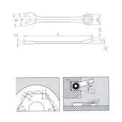 JONNESWAY - Llave Punta Corona 35mm W26135