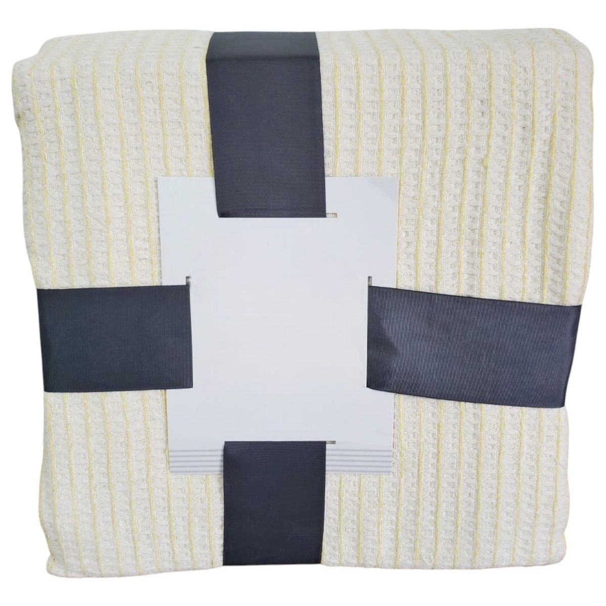 GENERICO - Manta De Lana con Borlas 210 X150 cm Beige.