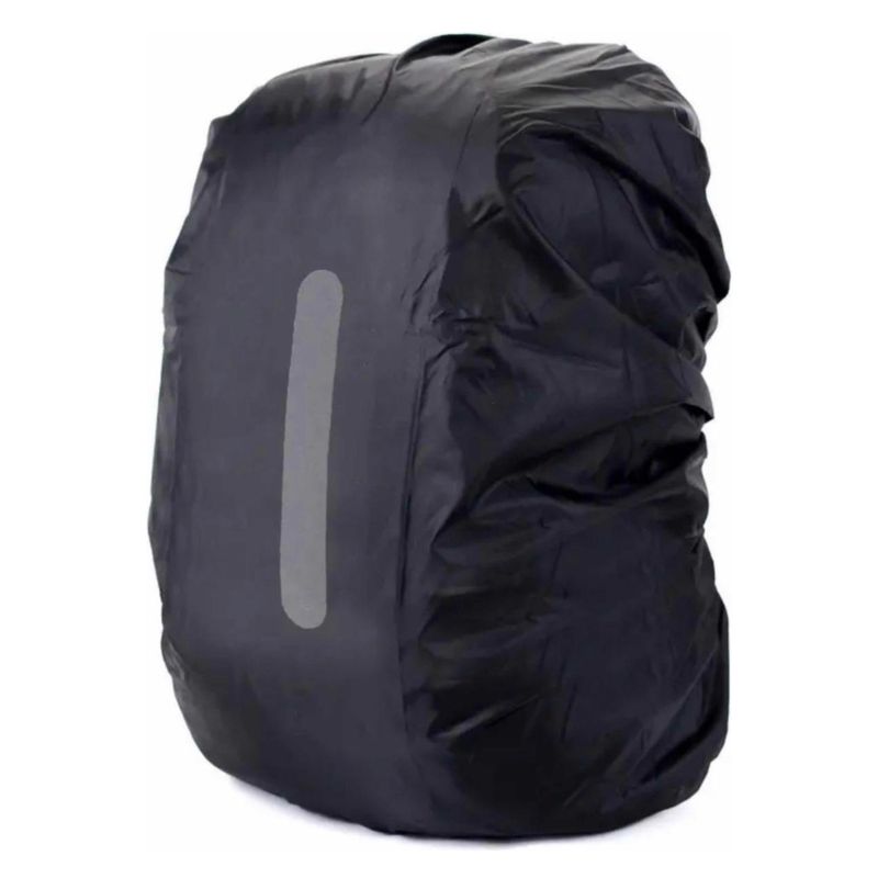 GENERICO - Pack X2 Cubre Mochila Cobertor Impermeable 30lts Negro