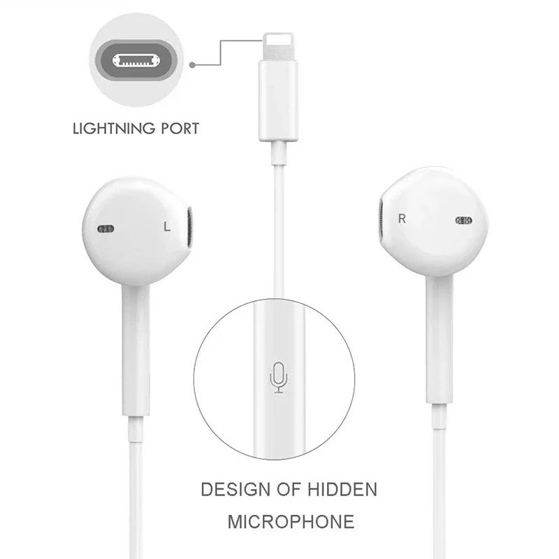 OEM - Audífonos Earpods Lightning Micrófono