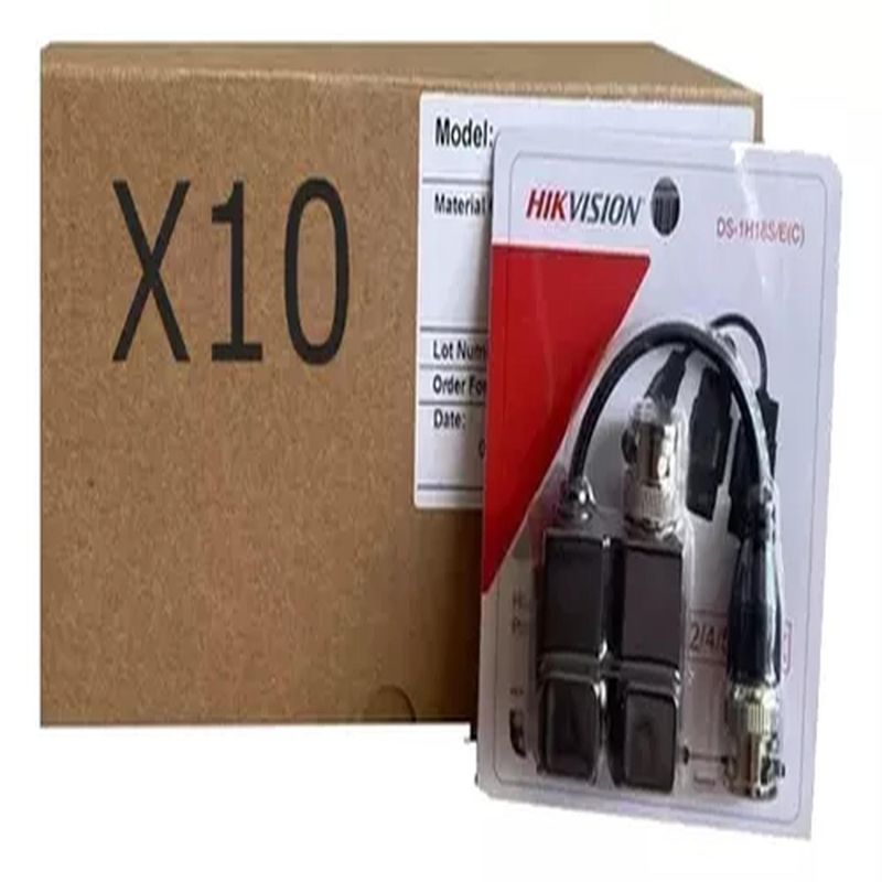BIGBAMSPACE - Balun Hasta 5mp X10 Pares / Hikvision