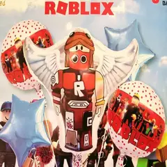 BIGBAMSPACE - Roblox Globos Roblox Pack 5 Unidades Globos Metalizados