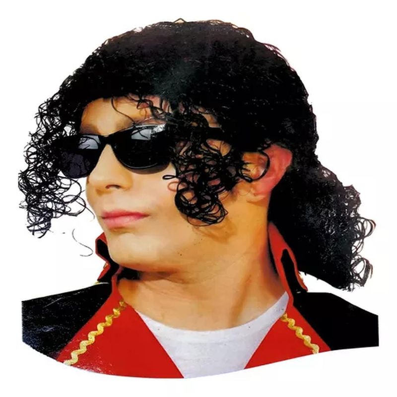 BIGBAMSPACE - Peluca Negra Michael Jackson Halloween/cosplay
