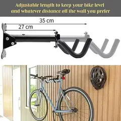 BIGBAMSPACE - Porta Bicicletas Para Muralla Colgador Con Correa De Rueda