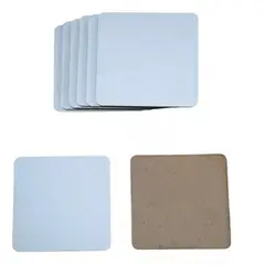 BIGBAMSPACE - Cuadrado 9 X 9 Cm Madera Pack 50 Unidades