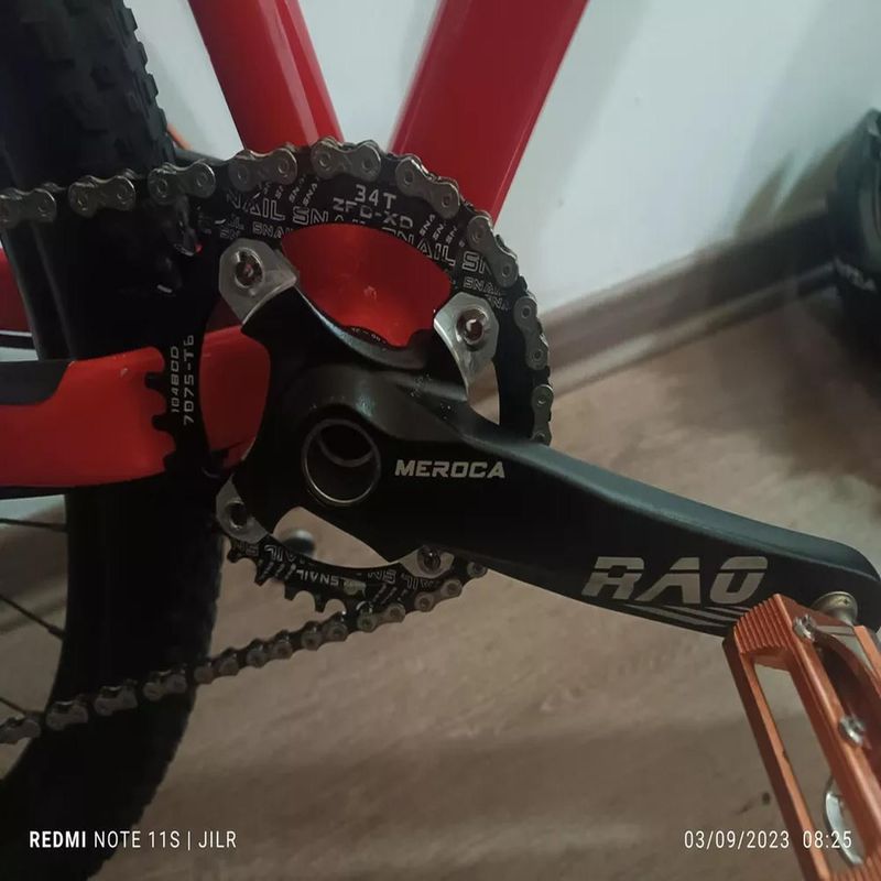 BIGBAMSPACE - Juego De Bielas Volante 170mm Pato Bicicleta Jofa Mtb 34t