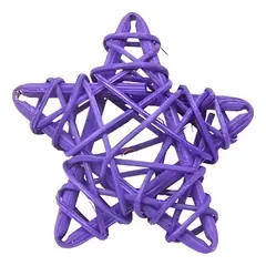 BIGBAMSPACE - Estrella De Ratan De 8 Cm Manualidades Navidad Rattan Color