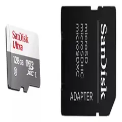 BIGBAMSPACE - Tarjeta De Memoria Sandisk Micro128gb Ultra Adaptador 128gb