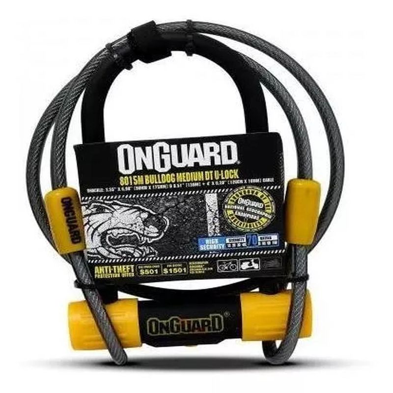 BIGBAMSPACE - Candado On Guard U-lock Bulldog Medium Dt Cab