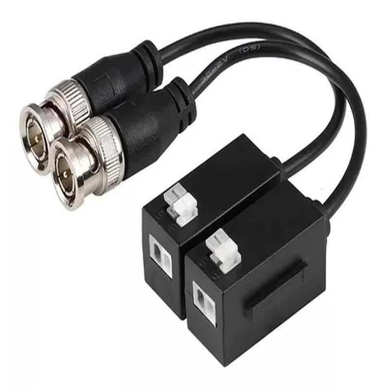 BIGBAMSPACE - Par Video Balun Pasivo Dahua Con Cable Pfm800-4k