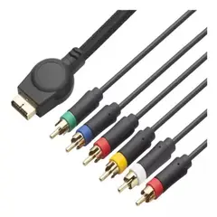 BIGBAMSPACE - Cable Audio Video Componente Hdtv Para Ps2 Y Ps3 1.8m - Negro