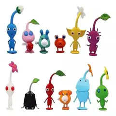 BIGBAMSPACE - Figuras Miniatura Animadas De Accion Pikmin Pvc 12 Pcs