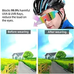 BIGBAMSPACE - Lentes Ciclismo Polarizados Gafas Deportivas Portes Outdoor