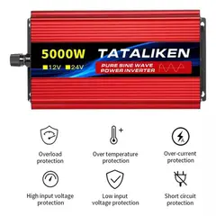 BIGBAMSPACE - Inversor De Onda Sinusoidal Pura 24v/220v 5000w Para Coches