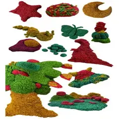 BIGBAMSPACE - Masa Sensorial Corcho Natural Cork + 3 Herramientas De Juego