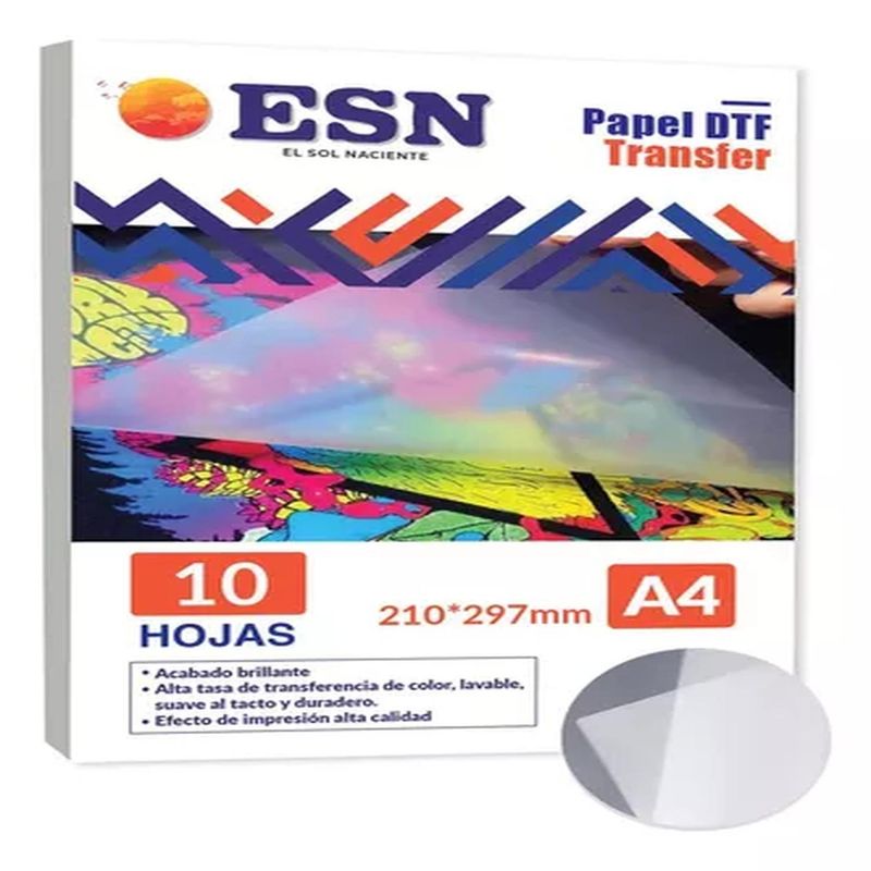 BIGBAMSPACE - Papel Film Dtf A4 10 Hojas - Direct To Film - Esn