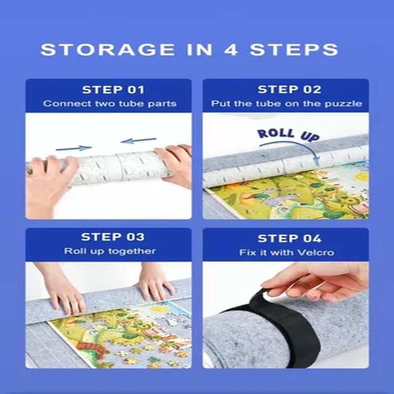BIGBAMSPACE - Mat Para Puzzles 2000 Piezas Organizador - Mideer - Negro
