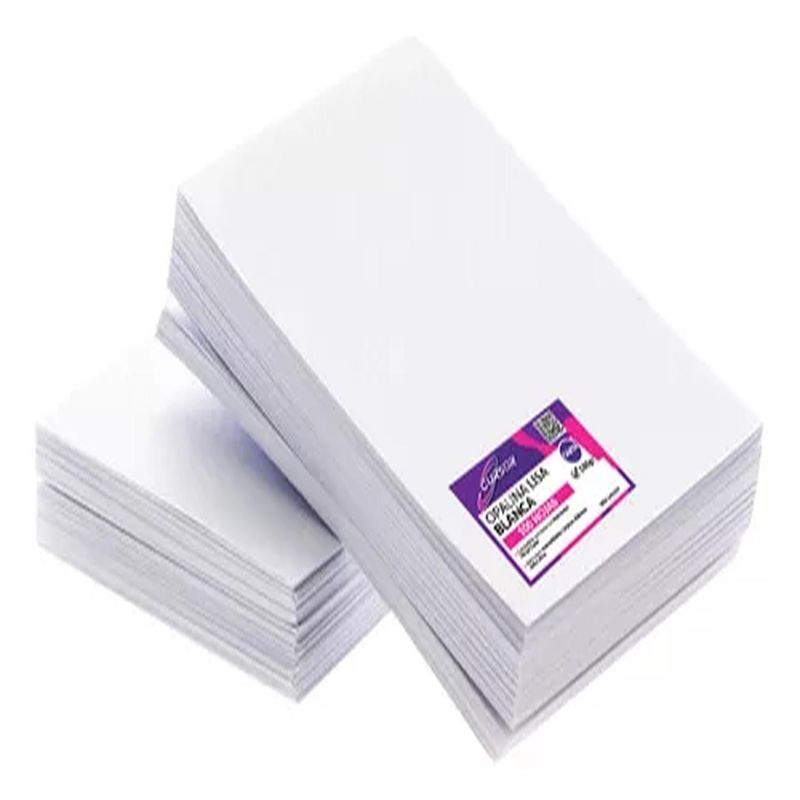 BIGBAMSPACE - Cartulina Opalina 180 Gr Lisa Extra Blanca Carta 100 Hojas