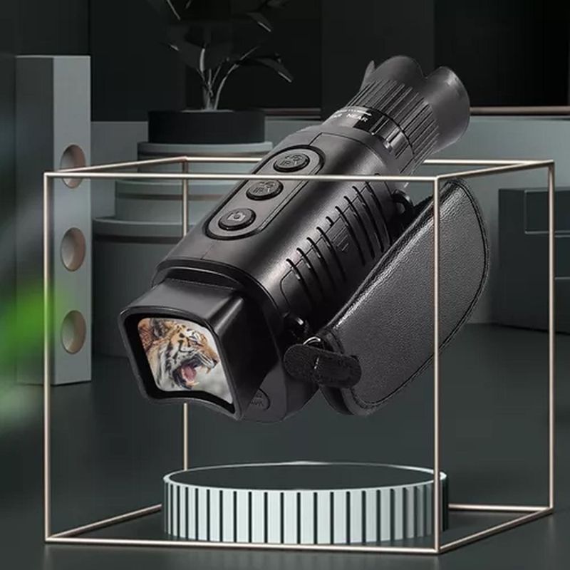 BIGBAMSPACE - Monocular Visor Hd -vision Nocturno Para Caza Senderismo - Negro