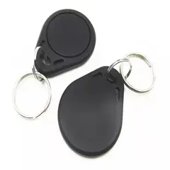 BIGBAMSPACE - Pack De 100 Tag Llavero Rfid Nfc S50 1k 13.56 Mhz Negro
