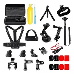 BIGBAMSPACE - Kit 28 Accesorios Para Camara Deportiva Tipo Gopro Estuche