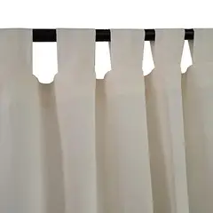 TEXFINA - Cortina Naútica Presillas 150x230 cm Crudo - Crema