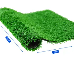 GUIZA - Pasto Sintetico 10mm Rollo 2x2 Metros Realista Con Memoria