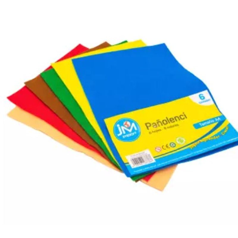 JM IMPORT - CARPETA PAÑO LENCI DISPLAY 6 COLORES 20 x 30