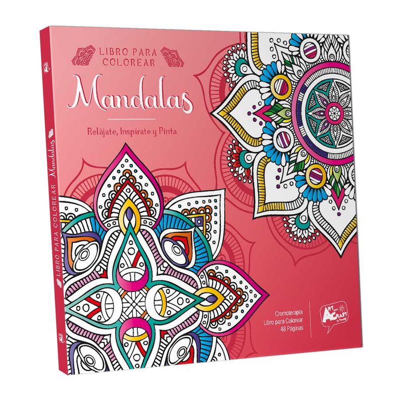 GENERICO - Art and Craft Libro para Colorear Mandalas 48 Páginas