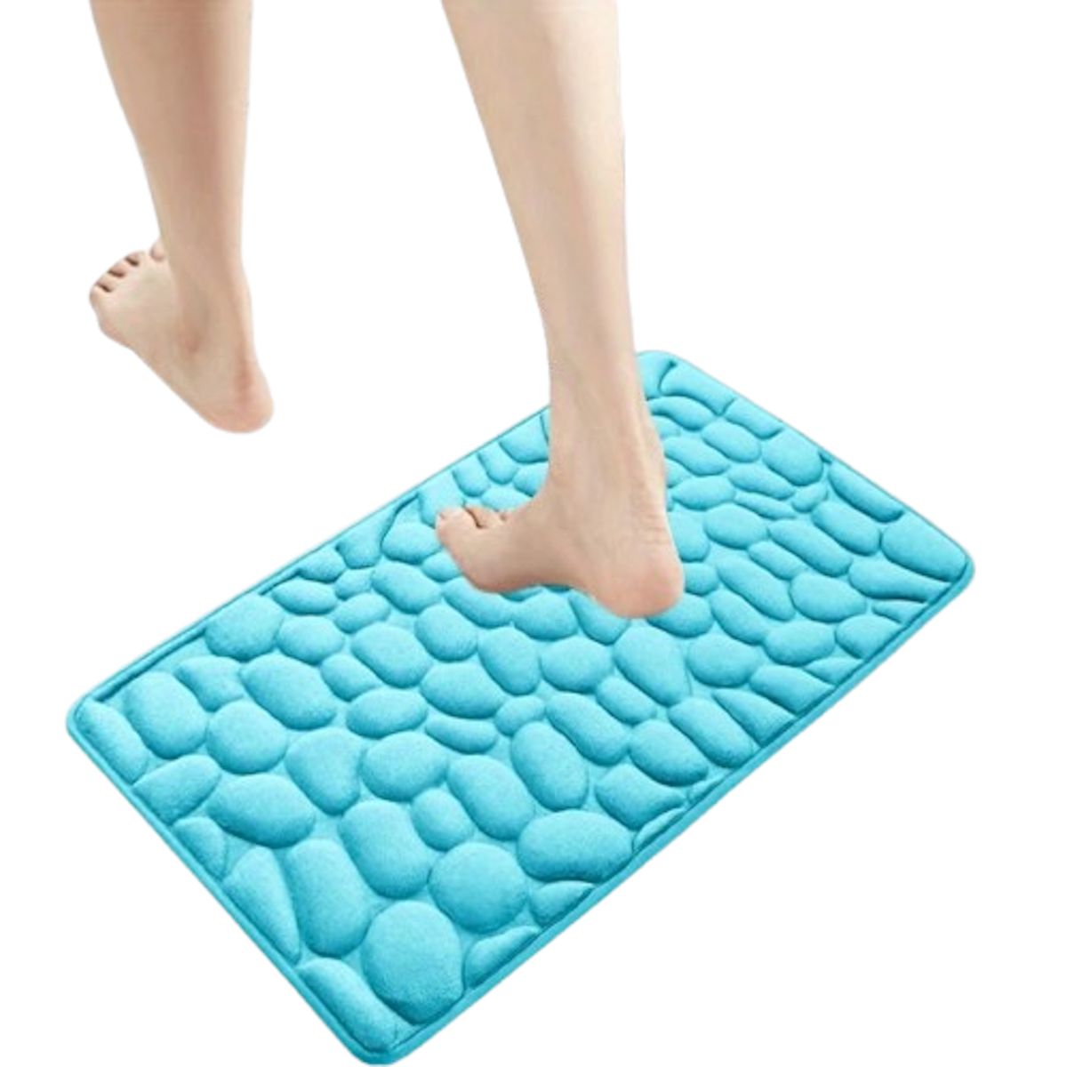 GENERICO - Bajada De Cama Baño Alfombra De Baño Turquesa