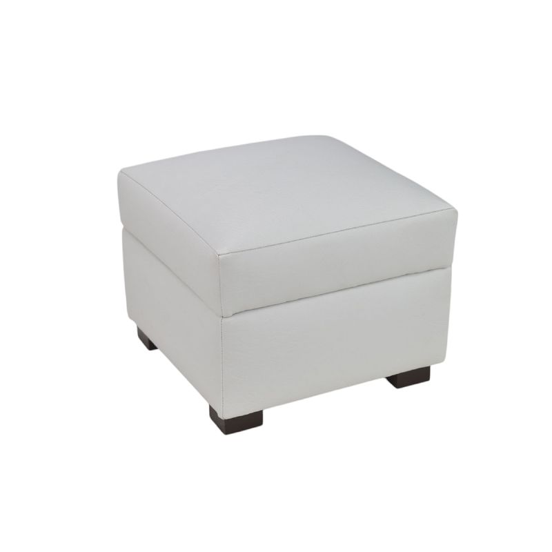 BILDUN - Puff Ecocuero Color Blanco