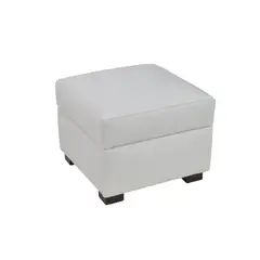 BILDUN - Puff Ecocuero Color Blanco