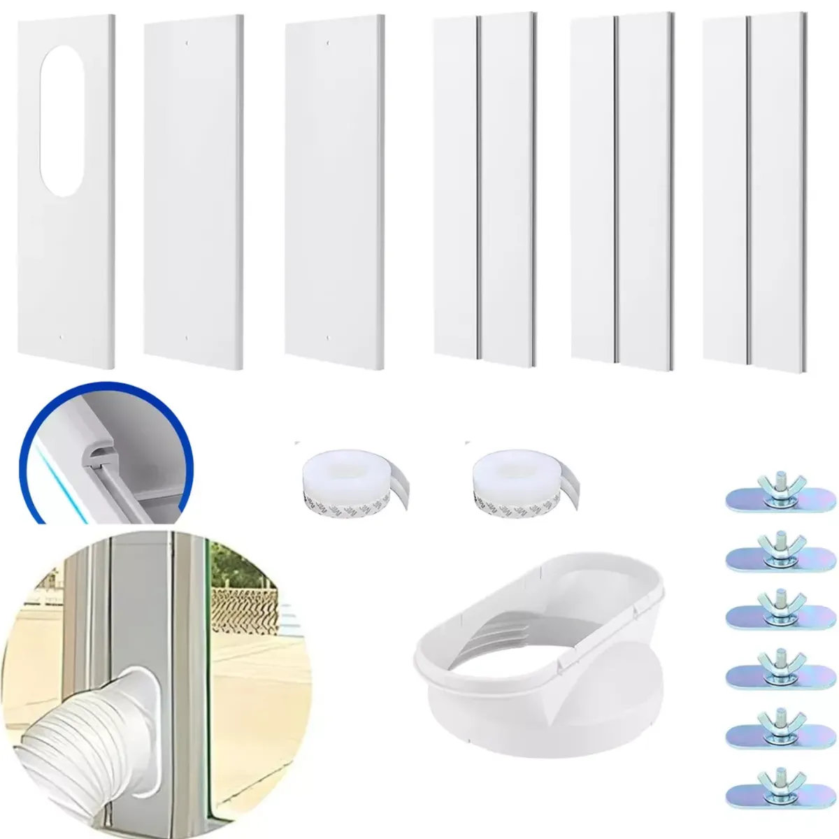 GENERICO - Sellado Ventana Aire Acondicionado Portátil Ajustable Sello