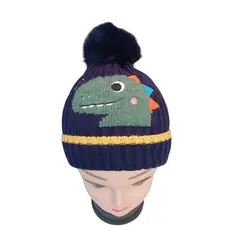 DEFENSOR FOREVER - Gorro De Lana Para Niños niñas Chiporro Interior Dinosaurio