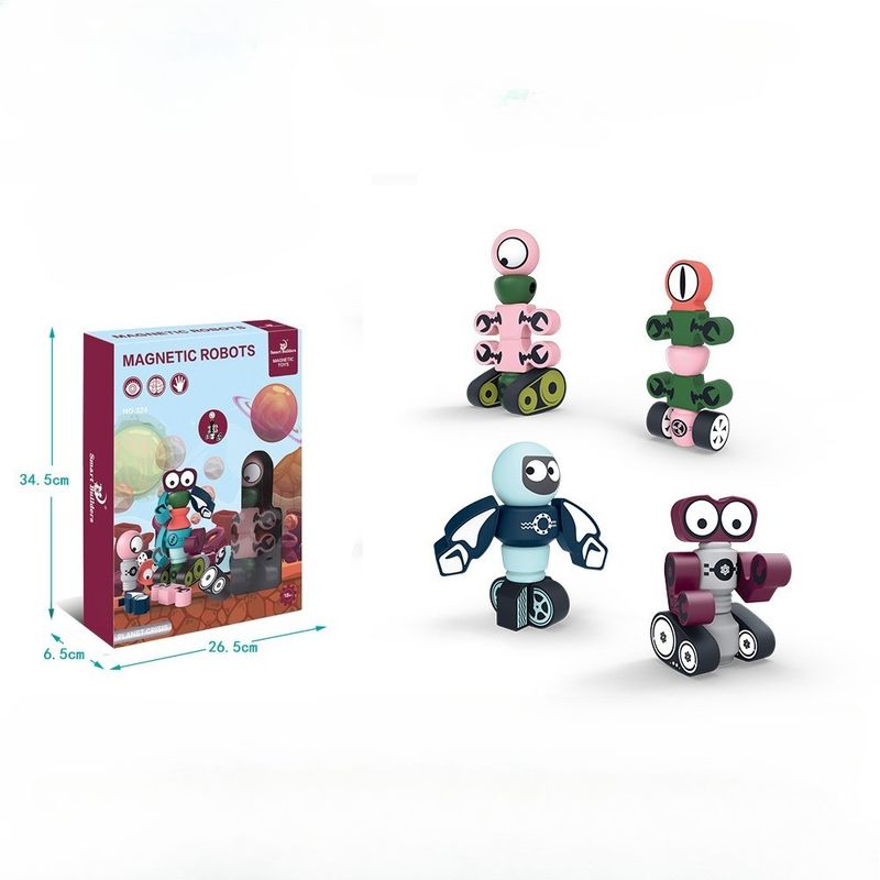 TIOZONEY - 4 PCS Bloques de construcción de juguetes para niños