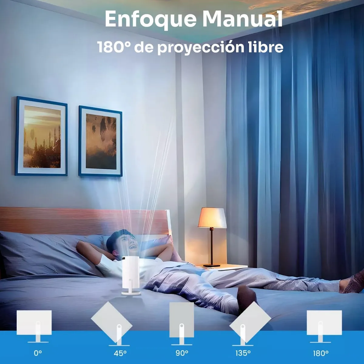 VIDITA - Proyector Portátil 4k HD Android 11 Wifi 6 Bluetooth 5.0